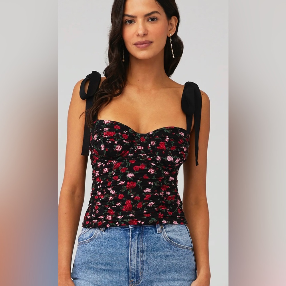 For love and lemons corset floral top